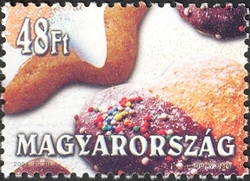 Stamp, Christmas- Biscuits, Hungary,  