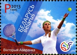 Stamp, Leaders of Belarus Tennis - Victoria Azarenka, Belarus,  