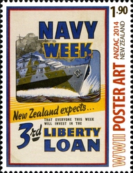 Anzac 2014 - WWII Poster Art - Navy Week