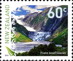 Stamp, 2014 Scenic Definitives - Franz Josef Glacier, New Zealand,  