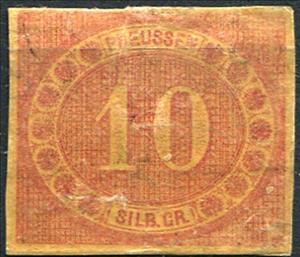 Stamp, Numeral in oval, German States,  