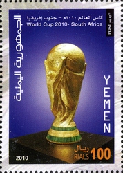 Stamp, World Football Cup South Africa 2010, Yemen, Kingdom,  
