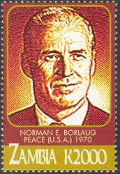 Nobel Prize winners - Norman E.Borlaug  - Peace (USA) 1970
