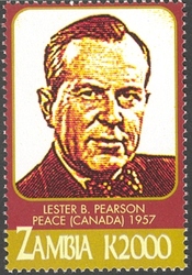 Nobel Prize winners - Lester B Pearson - Peace (Canada) 1957