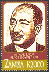 Nobel Prize winners - Anwar Sadat - Peace (Egypt) 1978