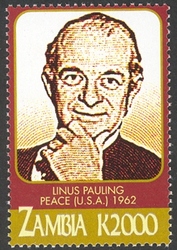 Nobel Prize winners - Linus Pauling - Peace (USA) 1962
