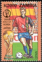 Stamp, FIFA World Cup 2002 - Spain, Zambia,  