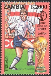 Stamp, FIFA World Cup 2002 - England, Zambia,  