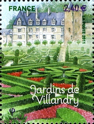 Stamp, French Gardens - Villandry, France,  
