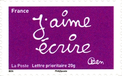 Stamp, Smiles, France,  