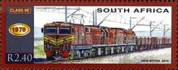 Stamp, 150 Years of South African Railways - Class 9E, South Africa, Homelands,  
