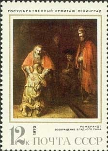 "Return of the Prodigal Son" 1668-1669, Rembrandt (1606-1669