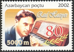 Stamp, 80th Anniversary of Azaerbaijan composer Rauf Gadjiyev, Azerbaijan,  