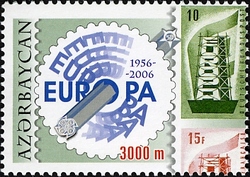 50th Anniversary of the first Europe stamp.