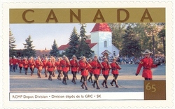 Stamp, Tourist Attractions - RCMP Depot Division, Canada,  
