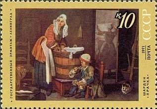 "The Washerwoman" 1737, Chardin (1699-1779)
