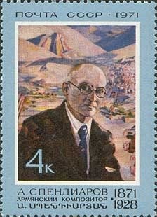 Armenian composer A. Spendiarov (1871-1928)