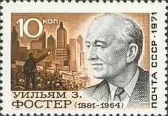 Portrait of american communist William Foster (1881-1964)