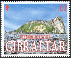 Stamp, Views of the Rock - From the East, Gibraltar,  