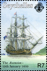 Seafaring and Exploration - 400th Anniversary of the first recorded European Landing on the Seychelles - The 'Ascension'