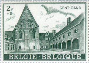 Stamp, Gent - Gand, Belgium,  , Culture, Buildings