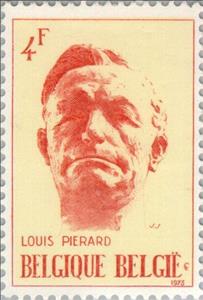 Stamp, Piérard, Louis, Belgium,  , Authors, Politicians