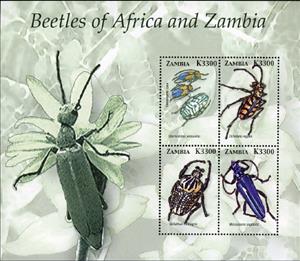 Mini Sheet, Souvenir Sheet, Zambia,  