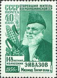 Mahmud Bağır oğlu Eyvazov (1808-1960), Azerbaijan long liver