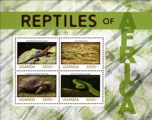 Mini Sheet, Souvenir Sheet, Uganda,  