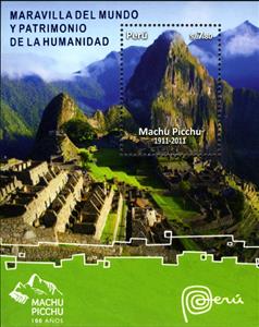 Mini Sheet, Souvenir Sheet, Peru,  