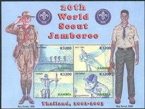 Mini Sheet, Souvenir Sheet, Zambia,  