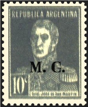 José Francisco de San Martín (1778-1850), ovpt. “M.G.”