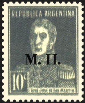 José Francisco de San Martín (1778-1850), ovpt. “M.H.”
