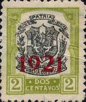 Coat Of Arms, With Red Print Of The Year 1921