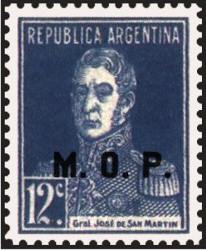 San Martin, ovpt. “M.O.P.”