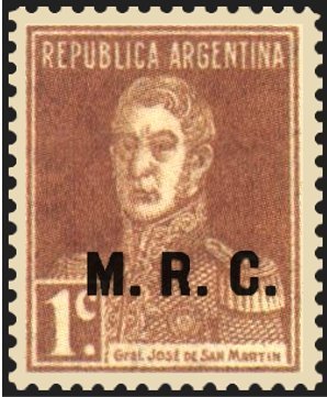 San Martin, ovpt. “M.R.C.”