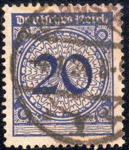 Stamp, Rentemark, only numeral, German Realm,  