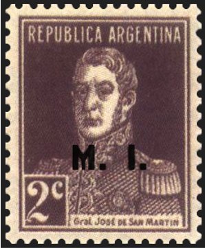 José Francisco de San Martín (1778-1850), ovpt. “M.I.”