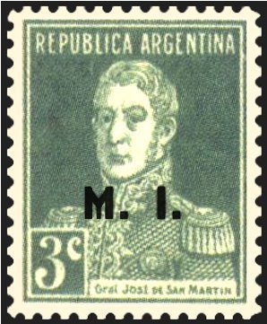 José Francisco de San Martín (1778-1850), ovpt. “M.I.”