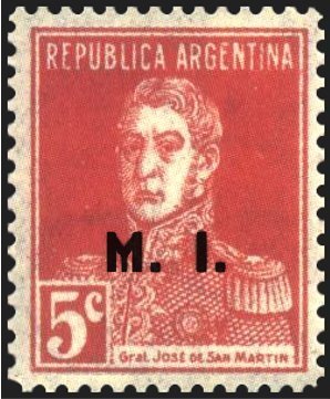 José Francisco de San Martín (1778-1850), ovpt. “M.I.”