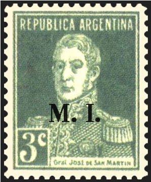 José Francisco de San Martín (1778-1850), ovpt. “M.I.”