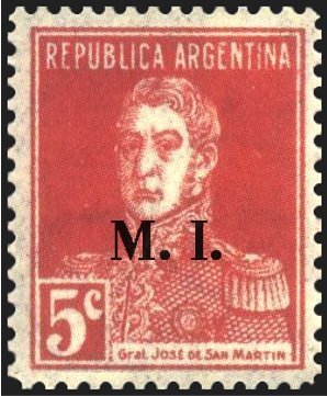 José Francisco de San Martín (1778-1850), ovpt. “M.I.”