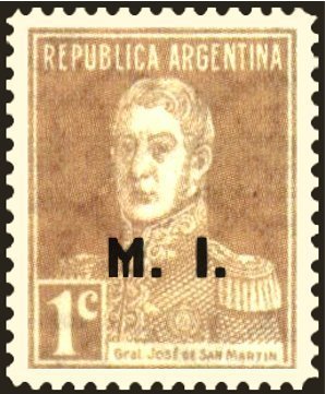José Francisco de San Martín (1778-1850), ovpt. “M.I.”