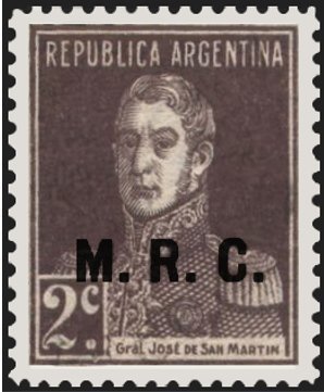 San Martin, ovpt. “M.R.C.”