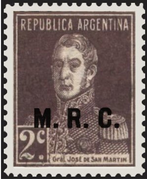 San Martin, ovpt. “M.R.C.”