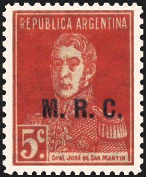 José Francisco de San Martín (1778-1850), ovpt. “M.R.C.”