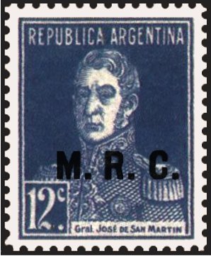 San Martin, ovpt. “M.R.C.”