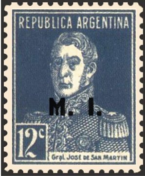 José Francisco de San Martín (1778-1850), ovpt. “M.I.”