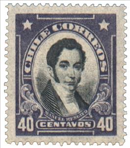 Stamp, Manuel Rengifo (1793-1845), Chile,  