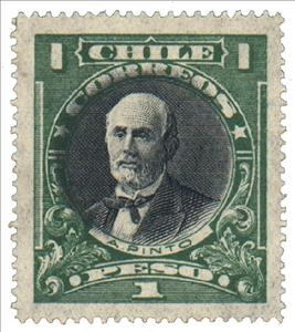 Stamp, Aníbal Pinto (1825-1884), Chile,  , Heads of State